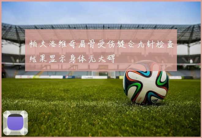 帕夫洛维奇眉骨受伤缝合九针检查结果显示身体无大碍